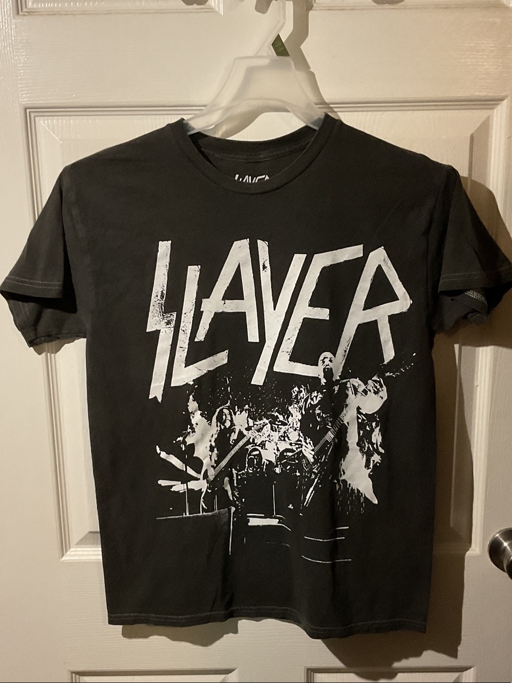 Slayer Black Graphic Short Sleeve Band Tee